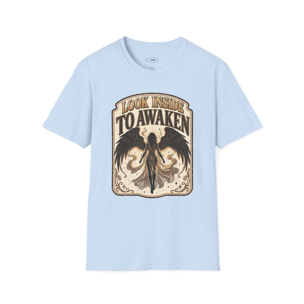 Look Inside to Awaken T-Shirt Vintage Design