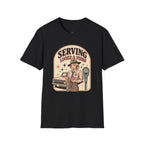 Serving Looks & Fines T-Shirt Vintage Design