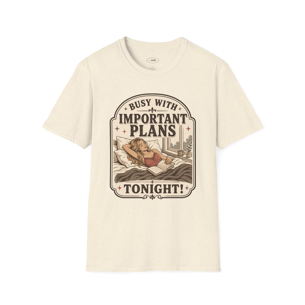 Busy With Important Plans Tonight T-Shirt Vintage Design