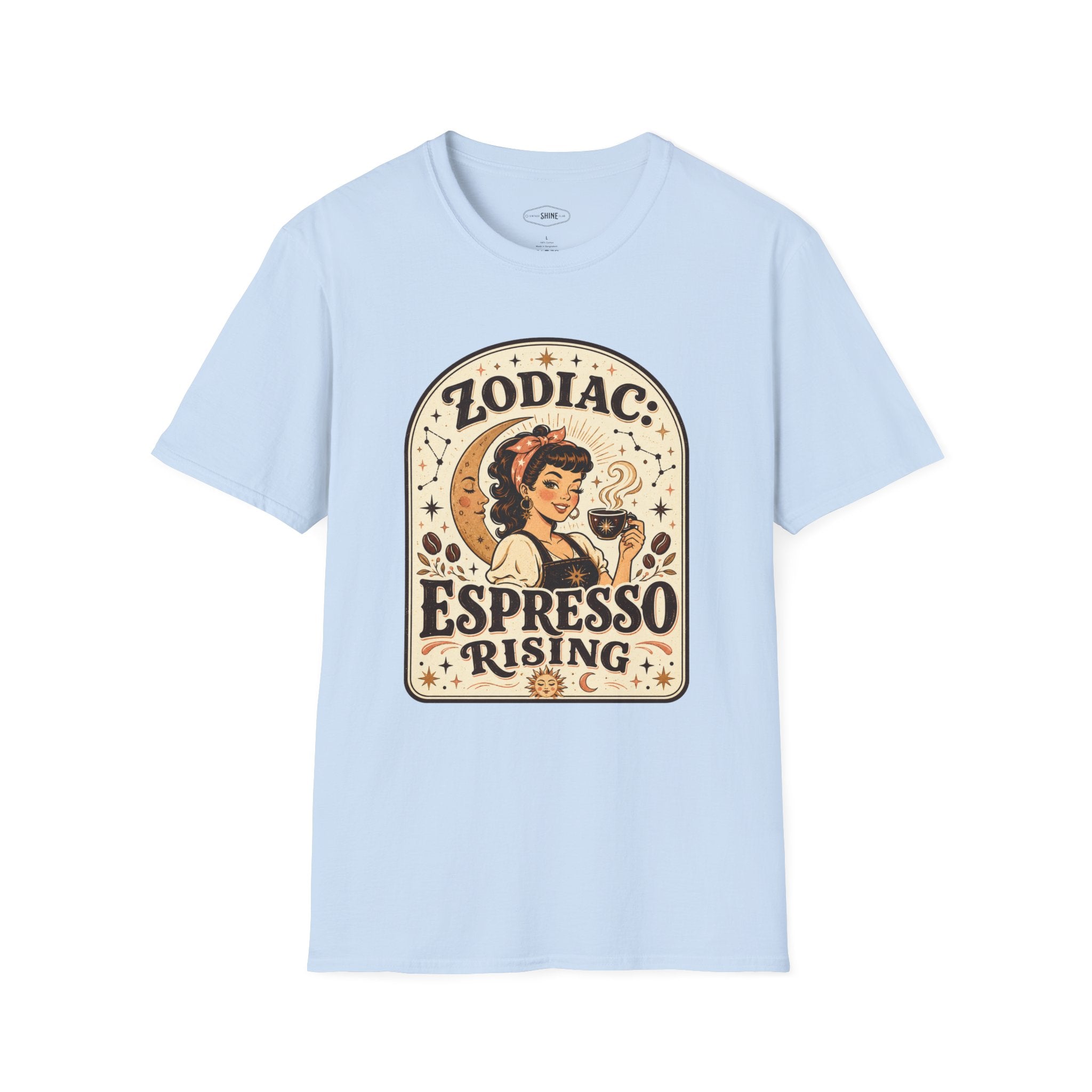 Zodiac Espresso Rising T-Shirt Vintage Design