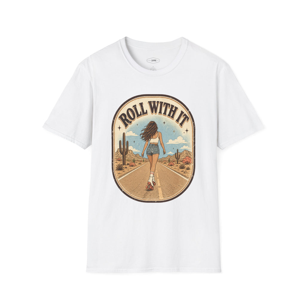 Roll With It T-Shirt Vintage Design