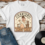 Brewed This Way T-Shirt Vintage Design