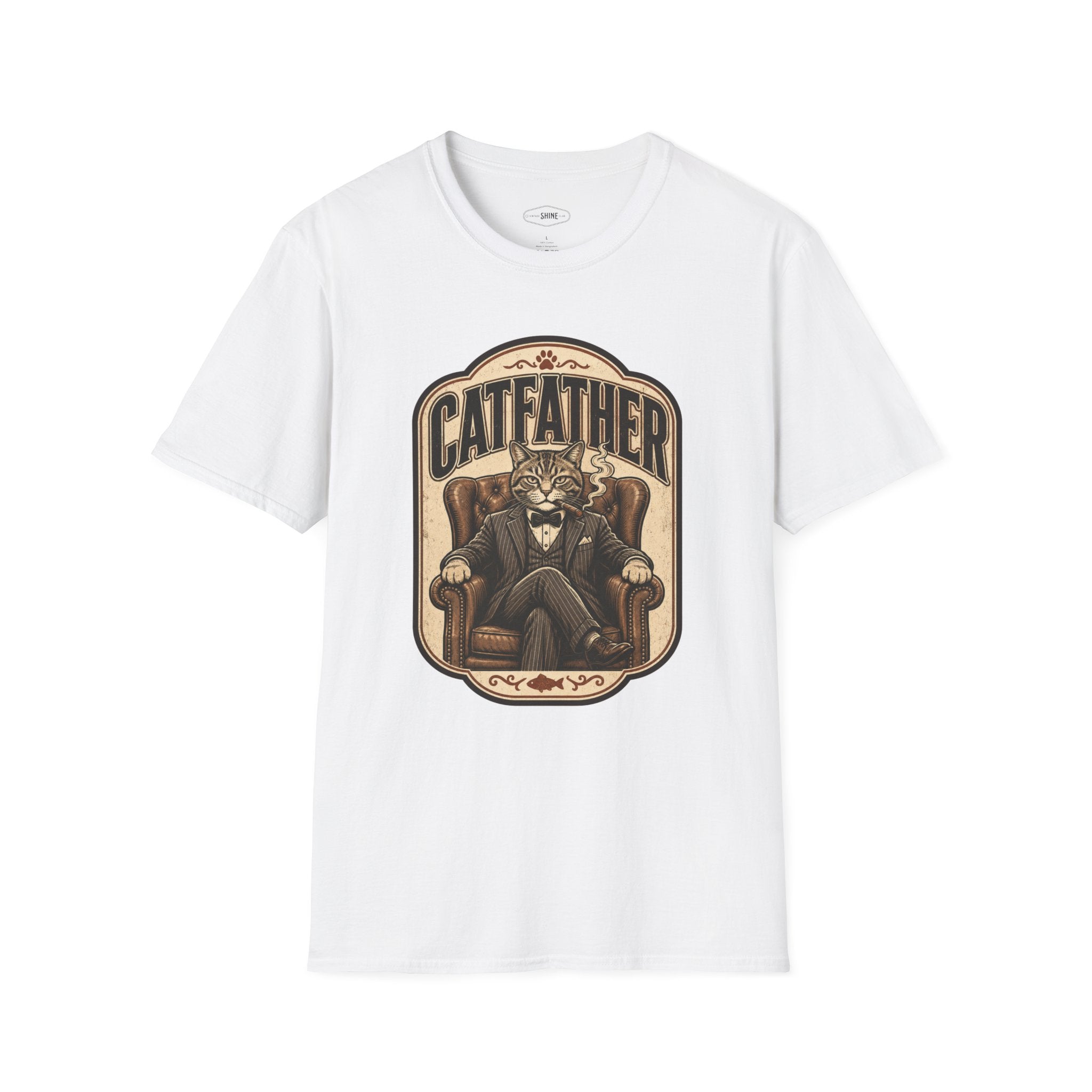 Catfather T-Shirt Vintage Design