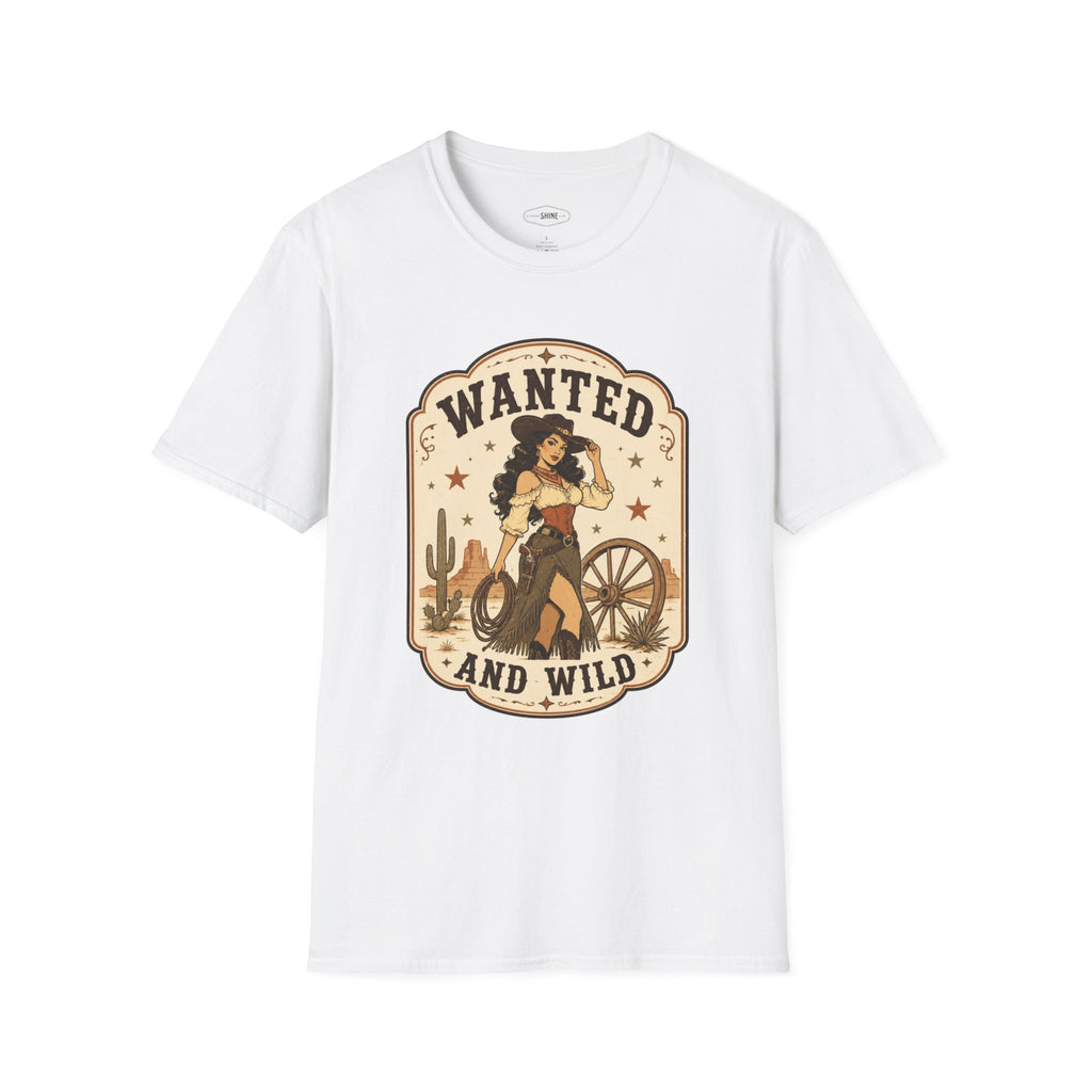 Wanted and Wild T-Shirt Vintage Design