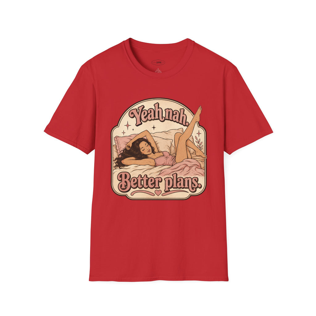 Yeah Nah Better Plans T-Shirt Vintage Design