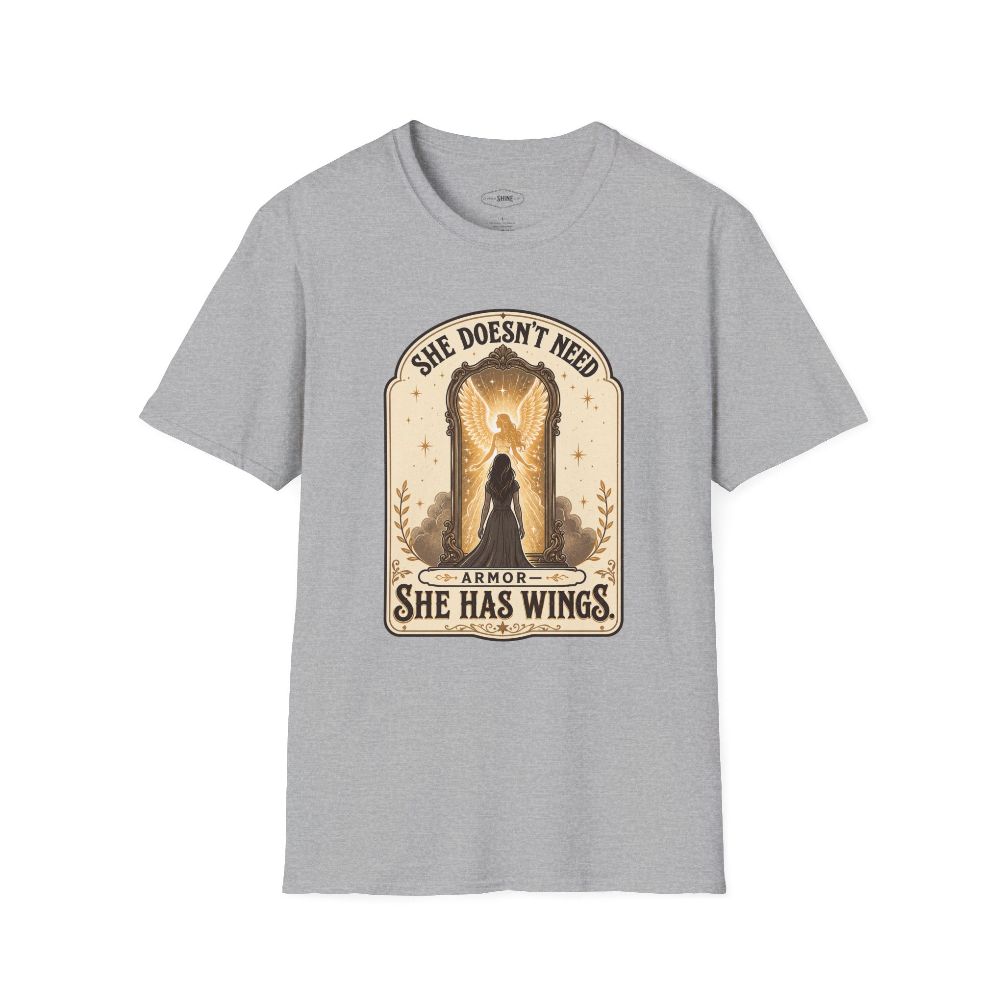 She Doesn't Need Armor, She Has Wings T-Shirt Vintage Design