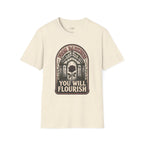 From Darkness You Will Flourish T-Shirt Vintage Design