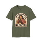 Emotionally Supported by Coffee T-Shirt Vintage Design