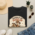 Saddle Up Darlin’ I Ride Hard T-Shirt Vintage Design
