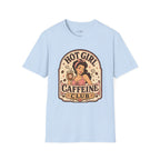 Hot Girl Caffeine Club T-Shirt Vintage Design