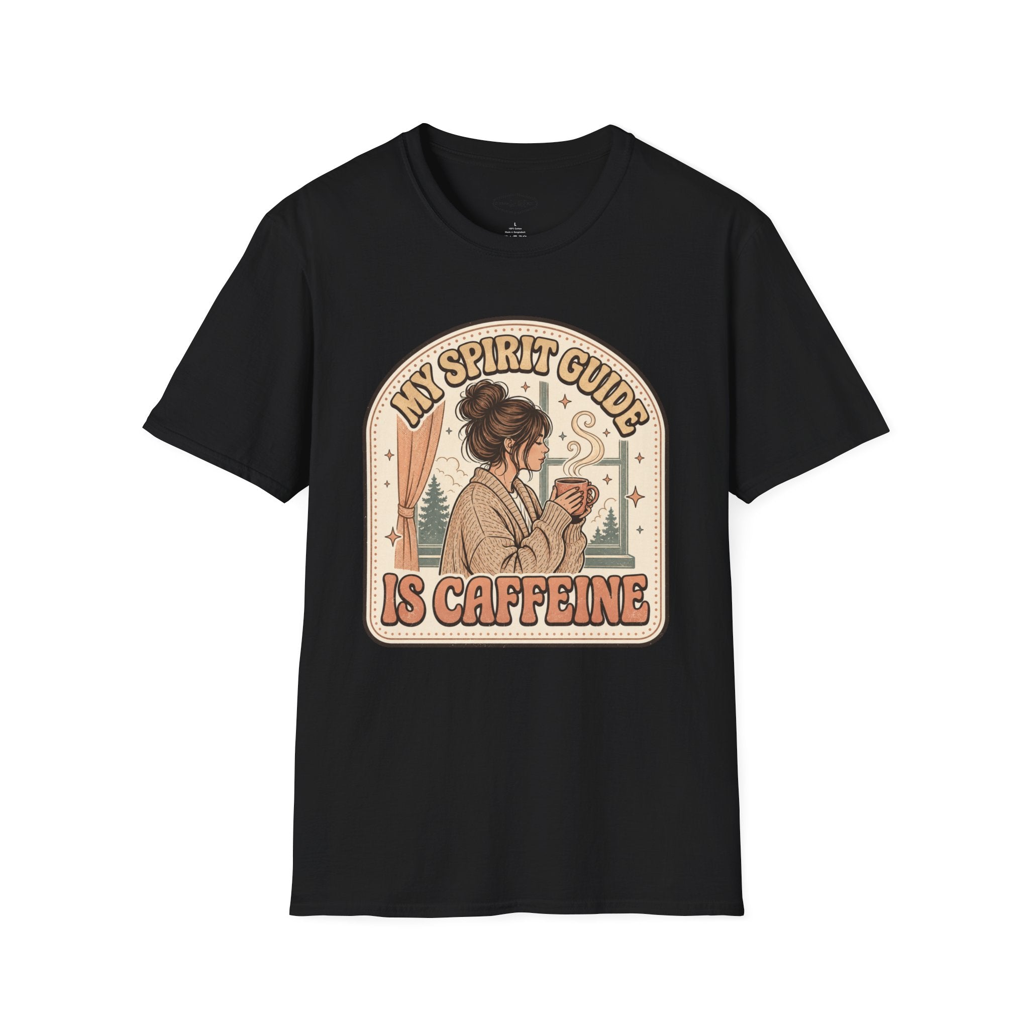 My Spirit Guide Is Caffeine T-Shirt Vintage Design