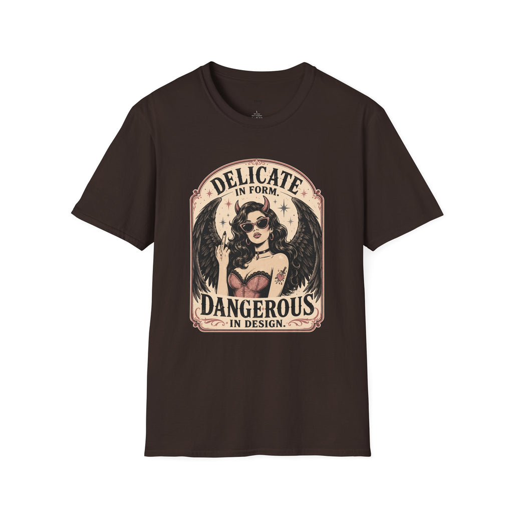 Delicate in Form, Dangerous in Design T-Shirt Vintage Design