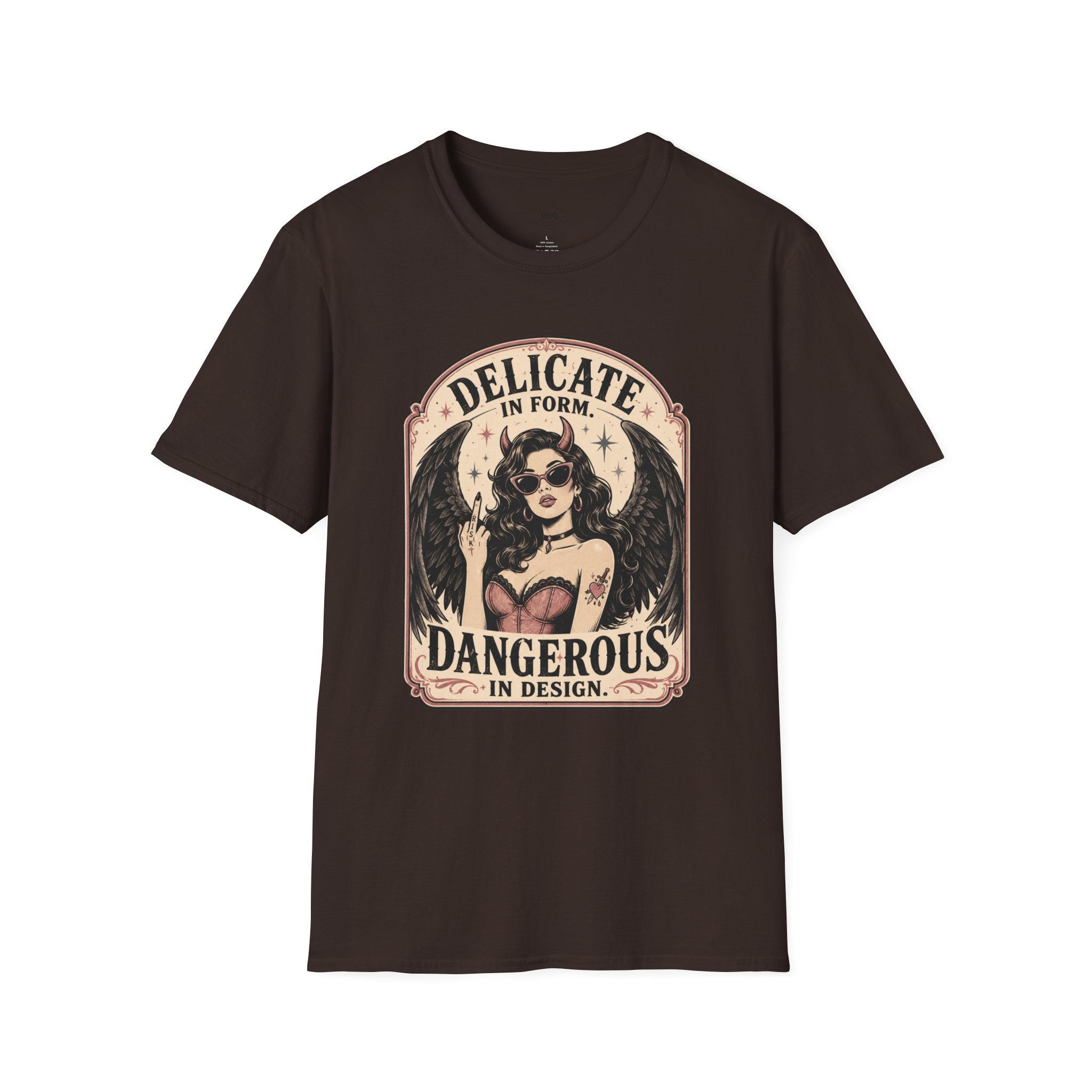 Delicate in Form, Dangerous in Design T-Shirt Vintage Design