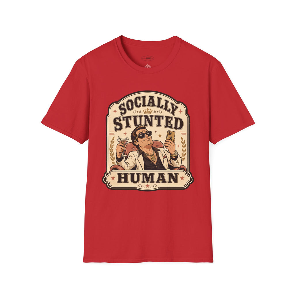 Socially Stunted Human T-Shirt Vintage Design