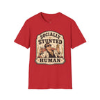 Socially Stunted Human T-Shirt Vintage Design
