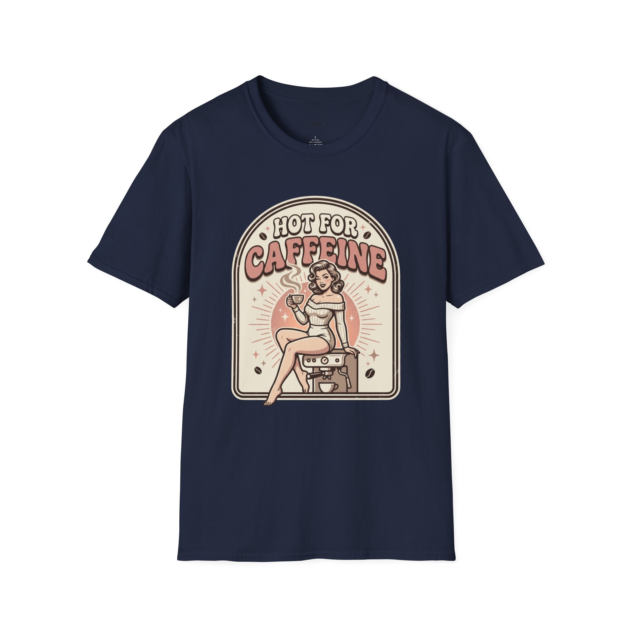 Hot For Caffeine T-Shirt Vintage Design