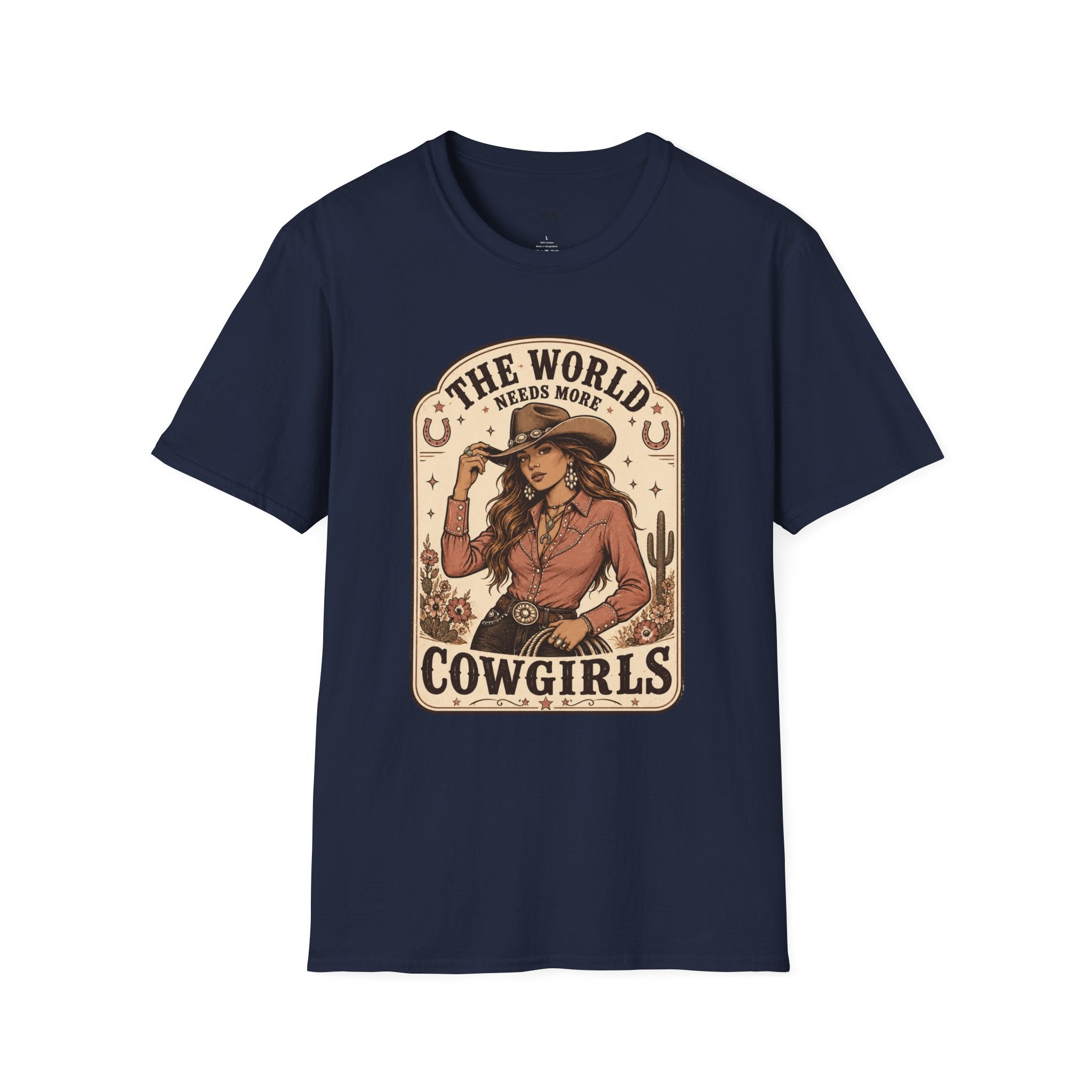 The World Needs More Cowgirls T-Shirt Vintage Design