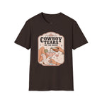 Cowboy Tears on the Rocks T-Shirt Vintage Design