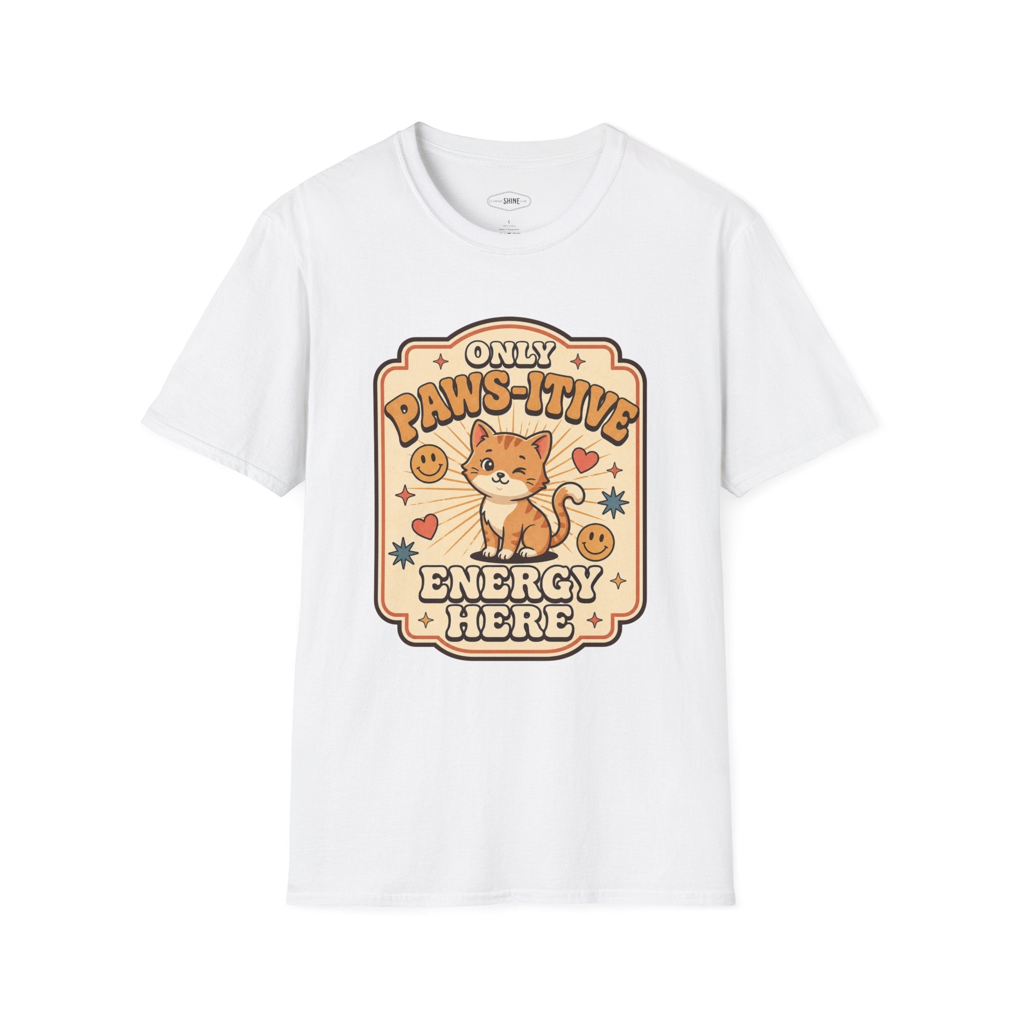 Only Paws-itive Energy Here T-Shirt Vintage Design