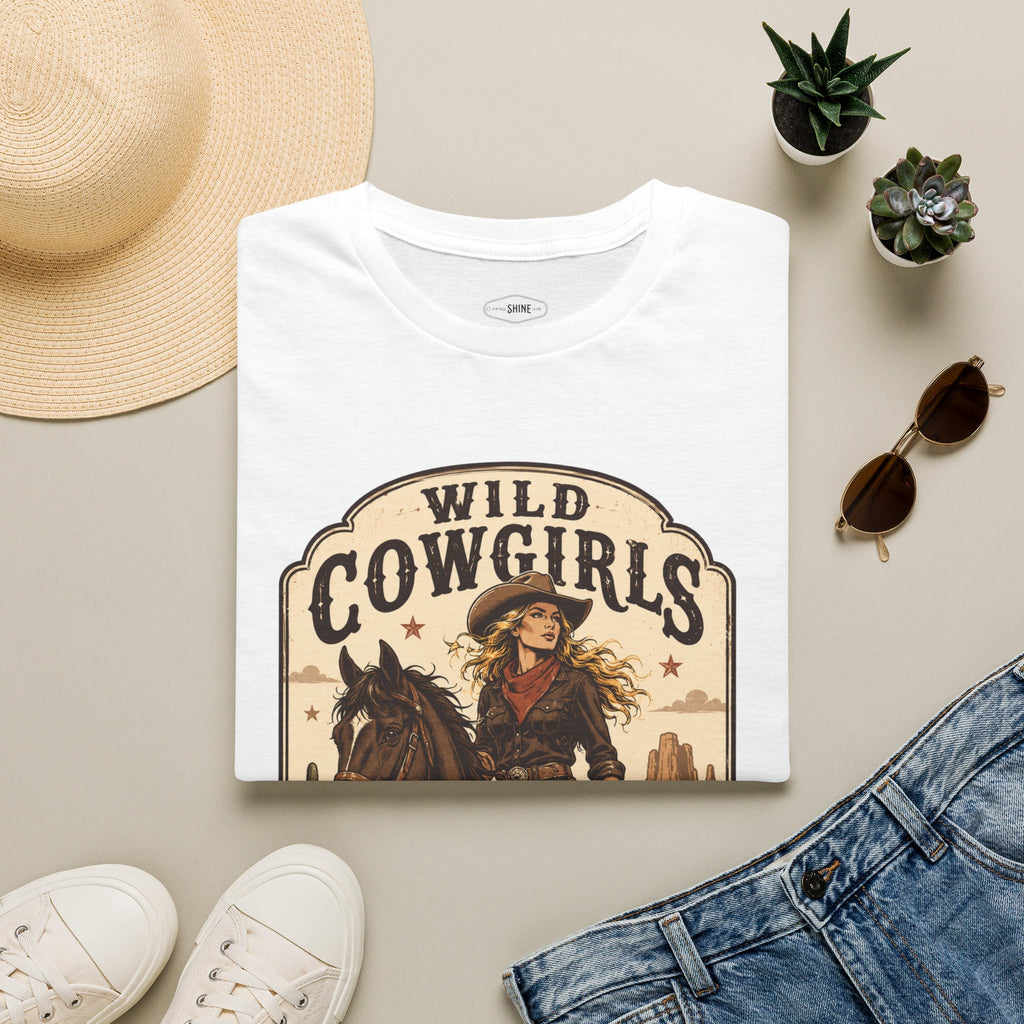 Wild Cowgirls Can't Be Broken T-Shirt Vintage Design
