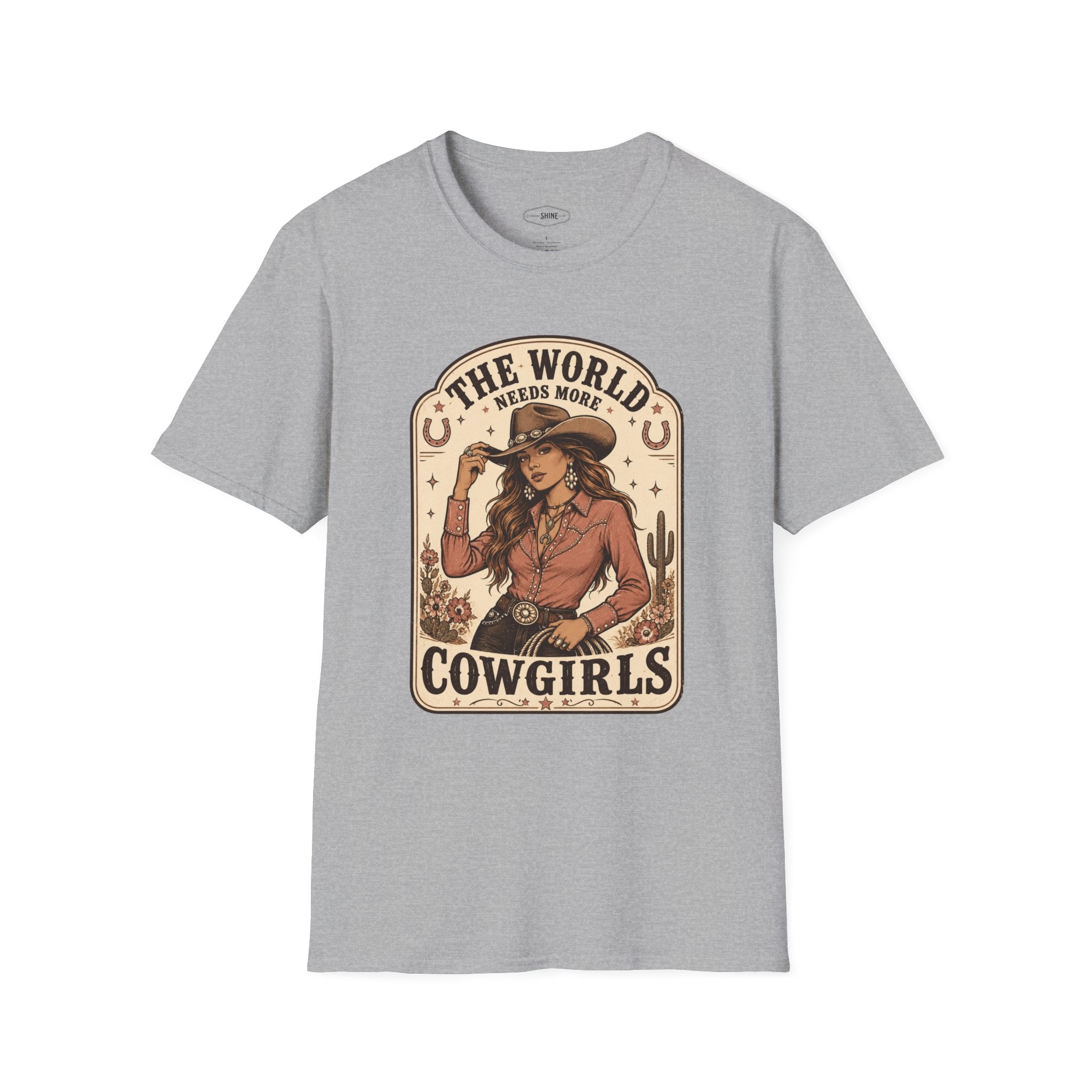 The World Needs More Cowgirls T-Shirt Vintage Design