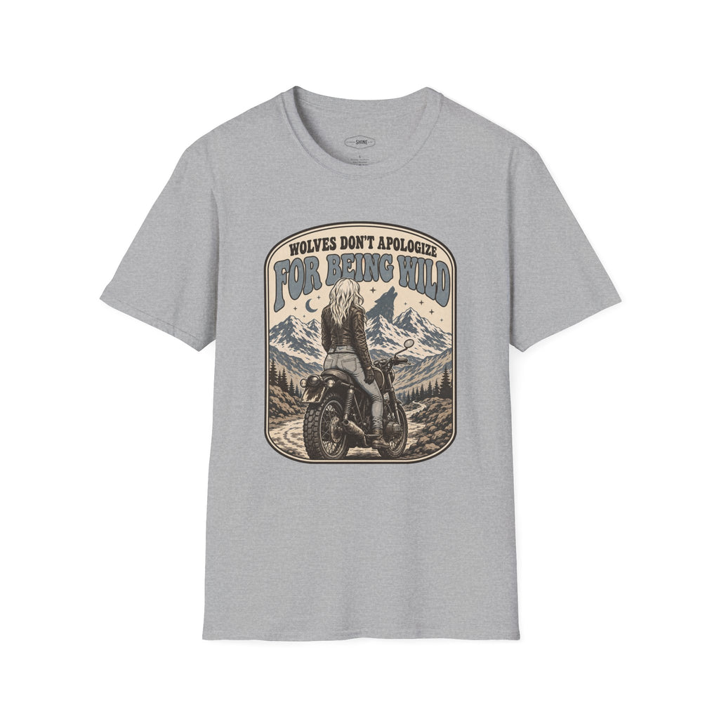 Wolves Don't Apologize for Being Wild T-Shirt Vintage Design