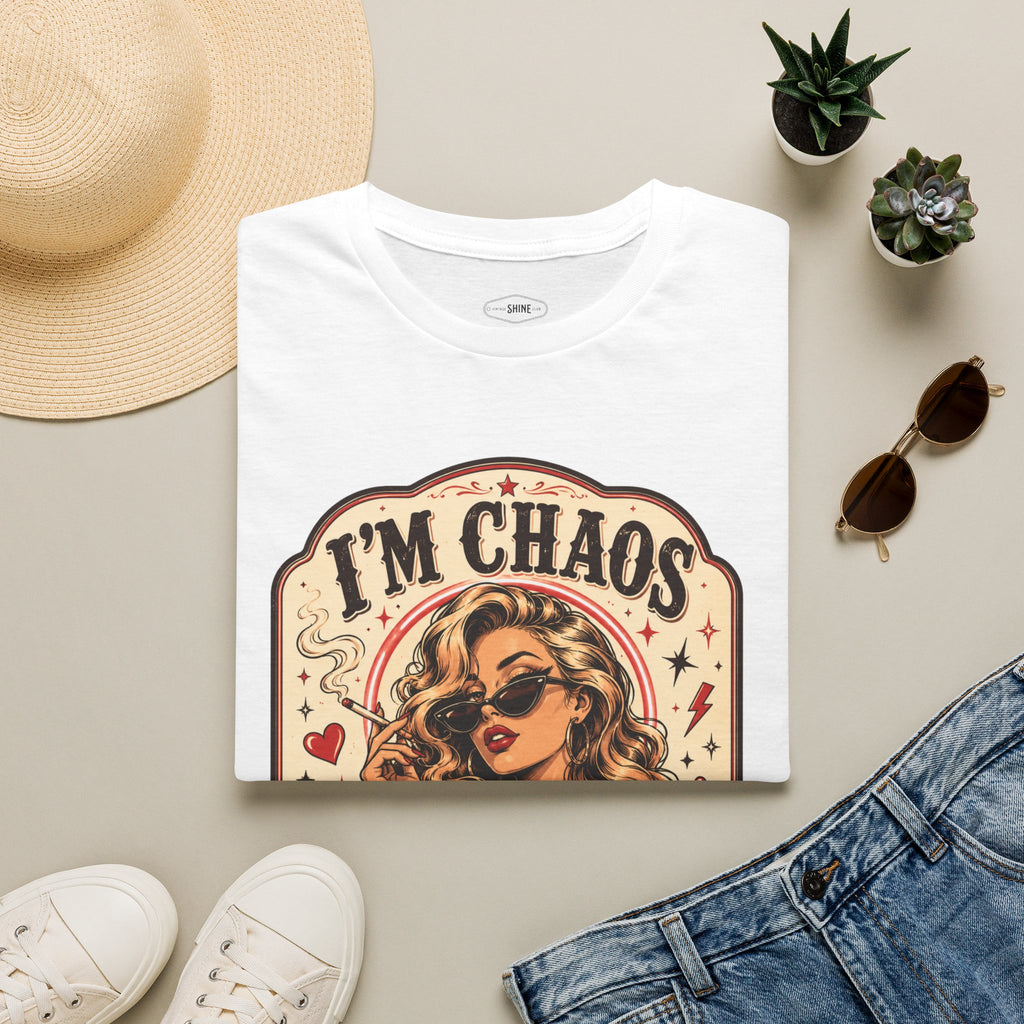 I'm Chaos but At Least I'm Fun T-Shirt Vintage Design