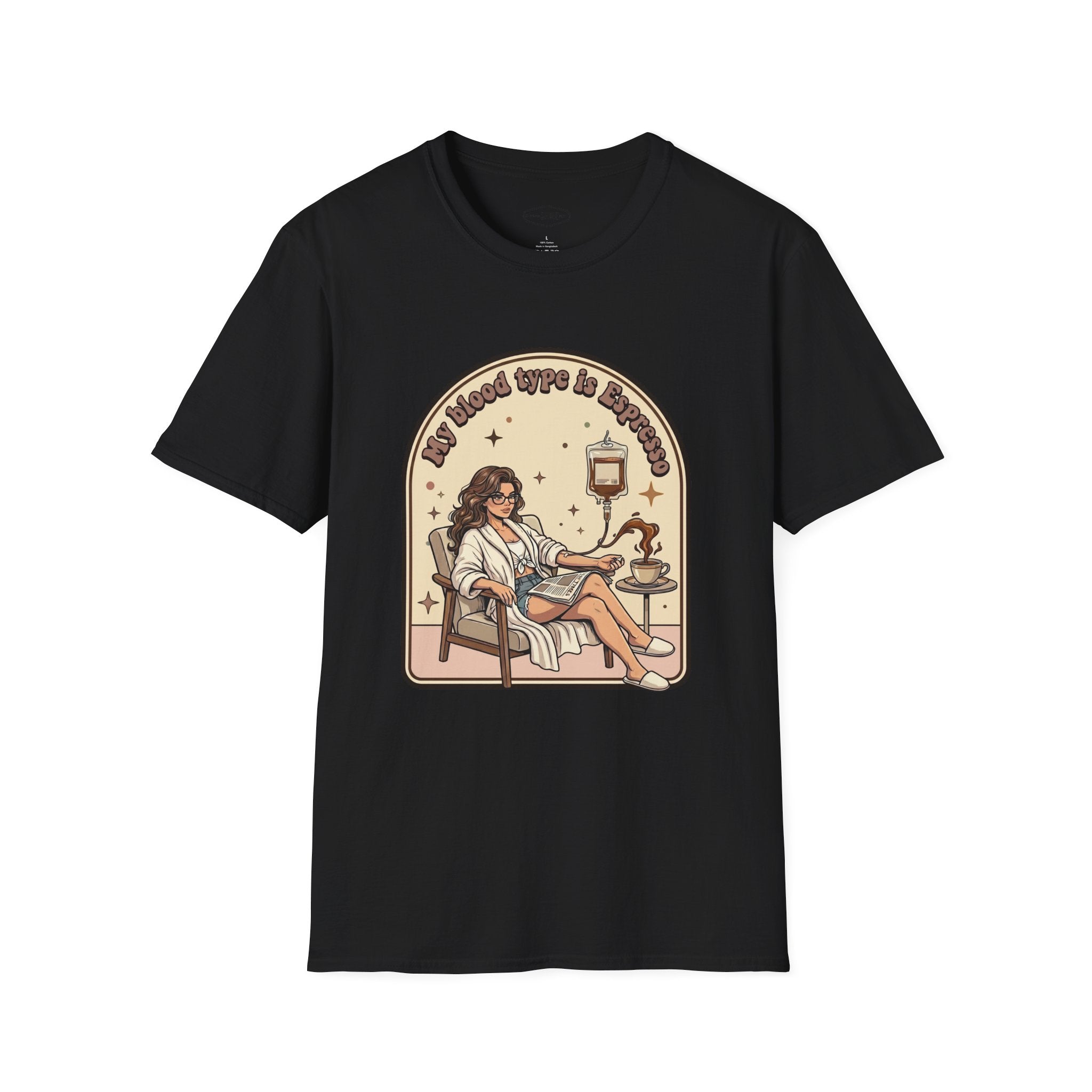 My Blood Type Is Espresso T-Shirt Vintage Design