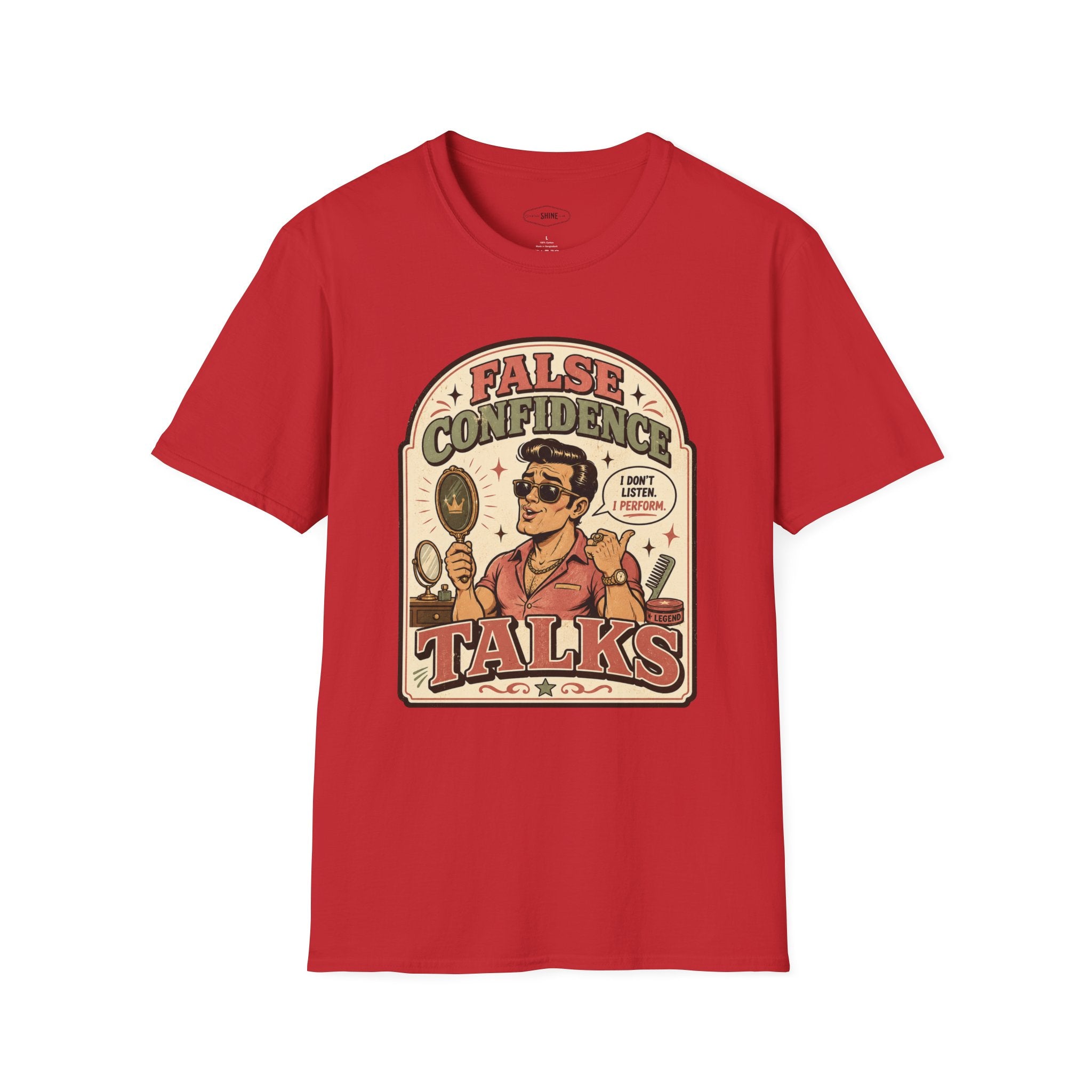 False Confidence Talks T-Shirt Vintage Design