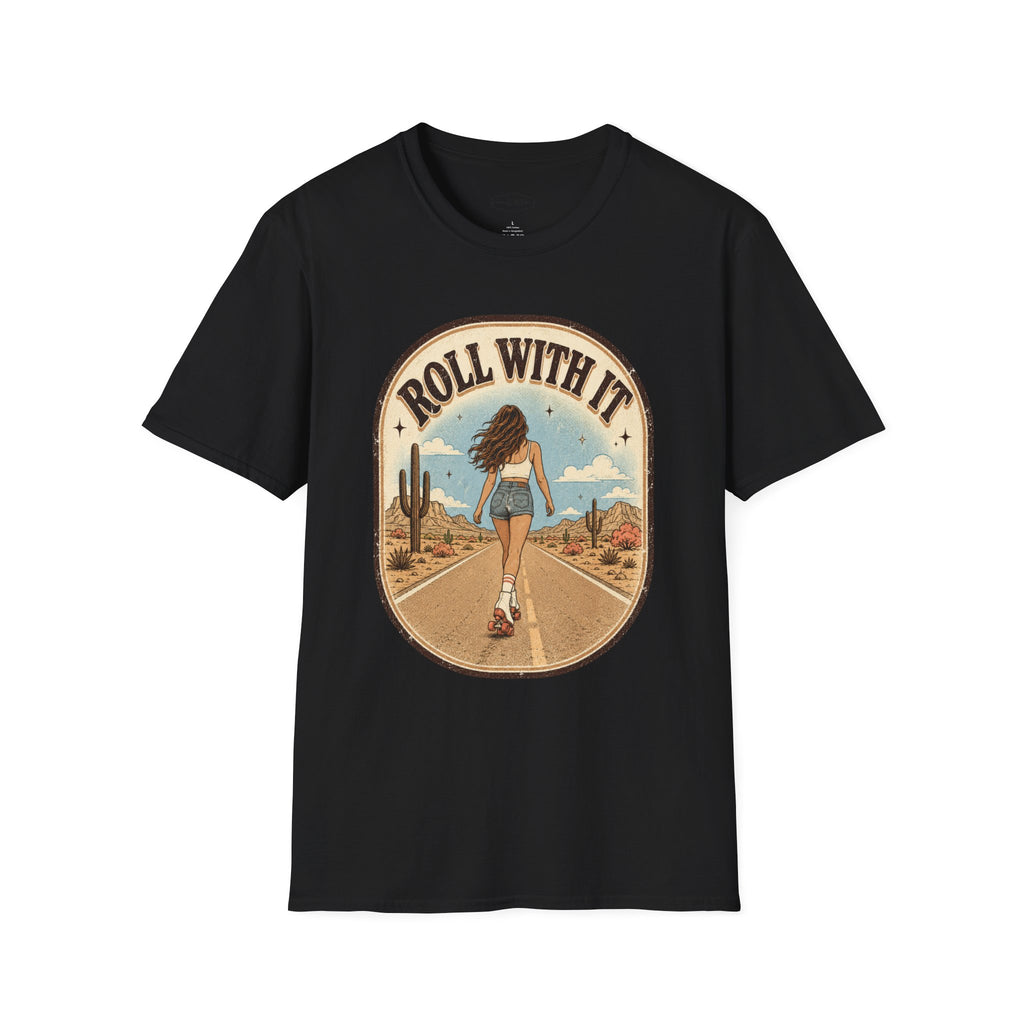 Roll With It T-Shirt Vintage Design