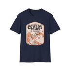 Cowboy Tears on the Rocks T-Shirt Vintage Design