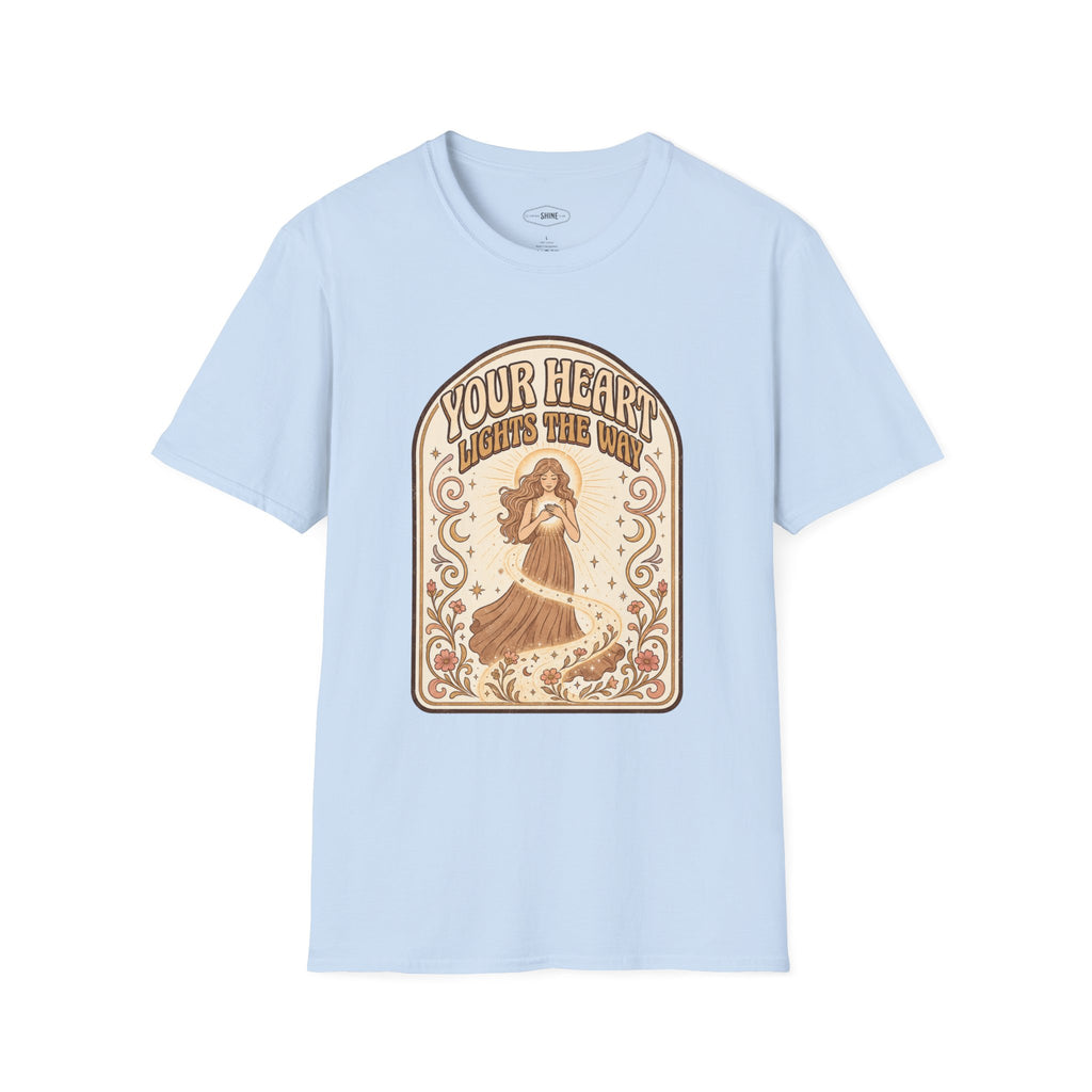 Your Heart Lights the Way T-Shirt Vintage Design