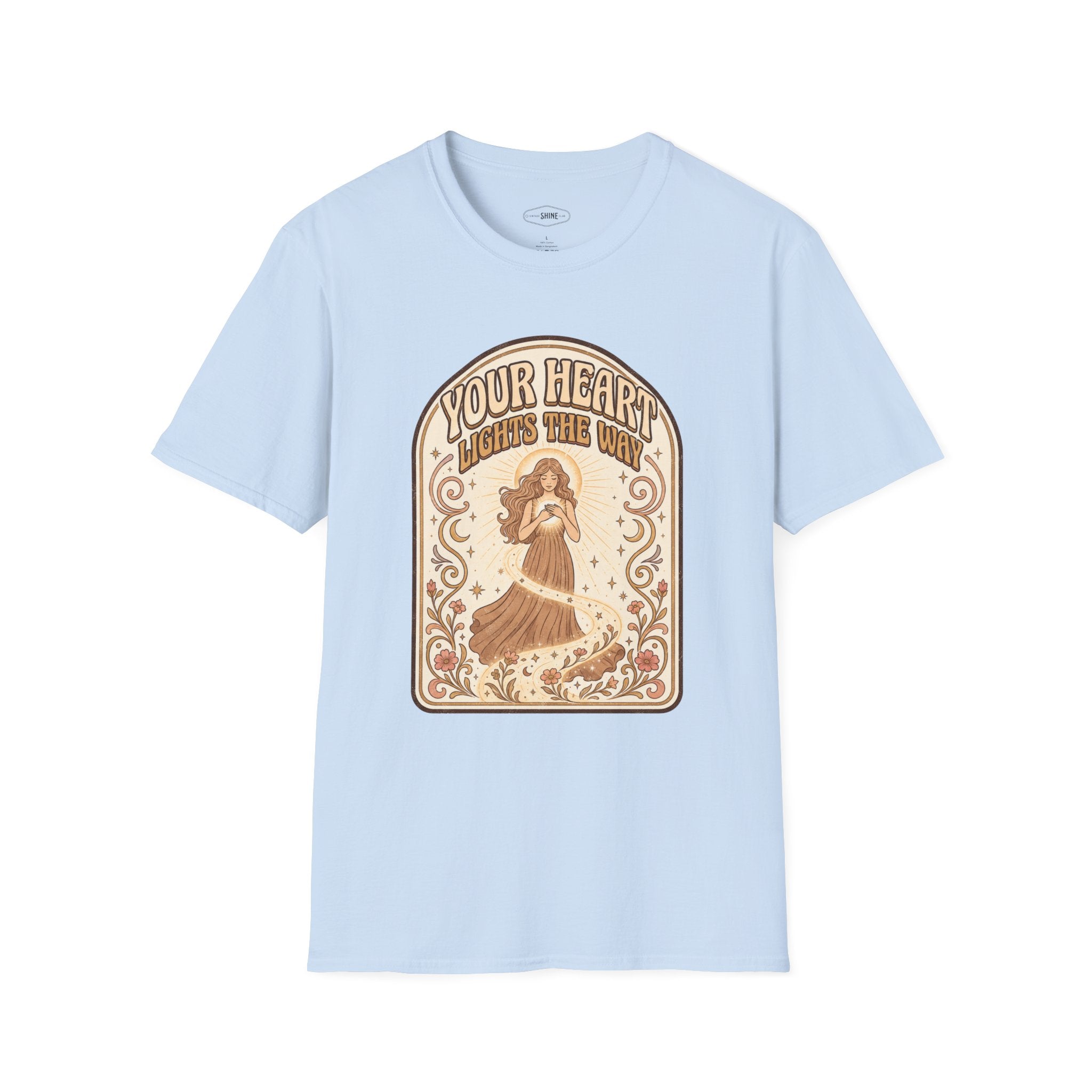 Your Heart Lights the Way T-Shirt Vintage Design