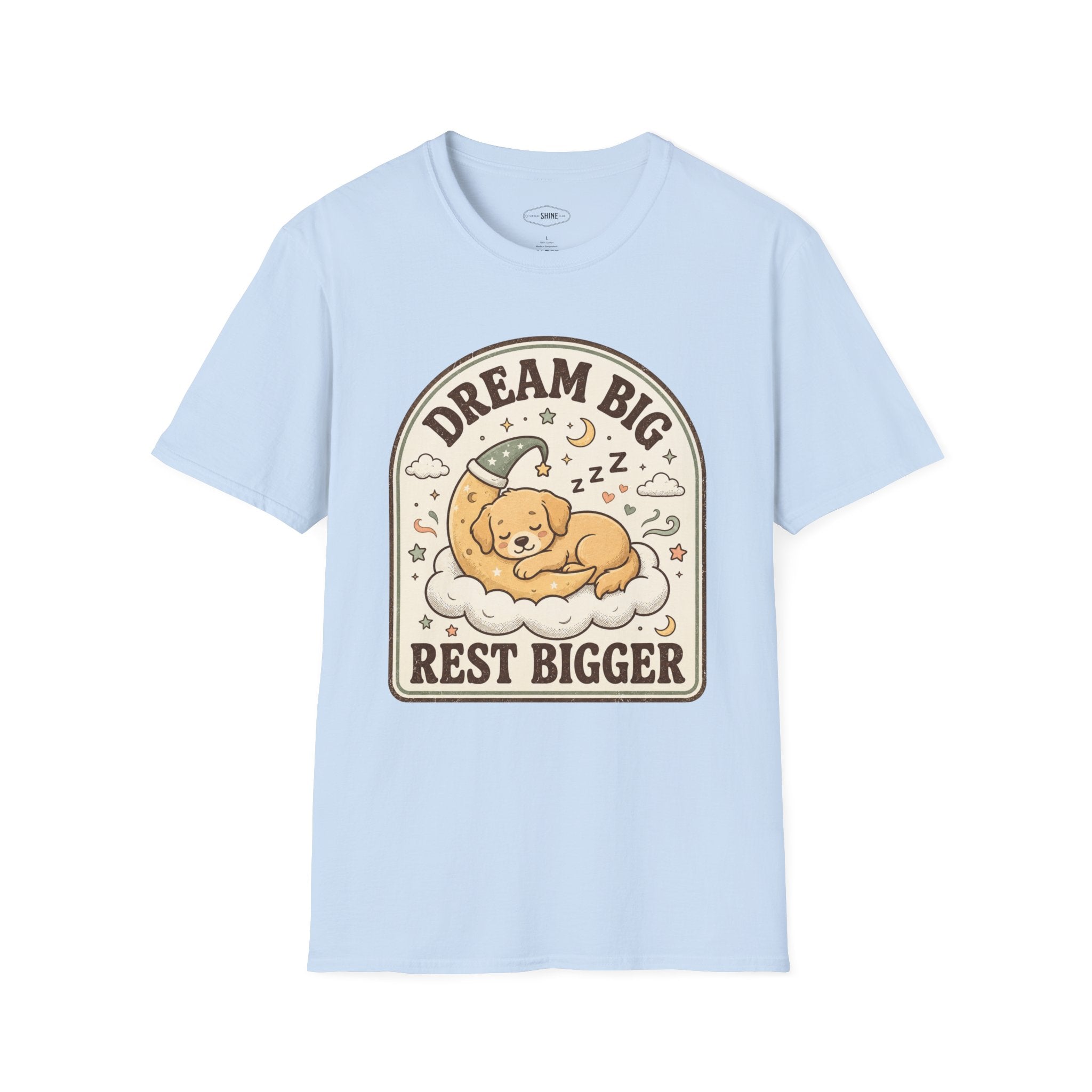 Dream Big Rest Bigger T-Shirt Vintage Design