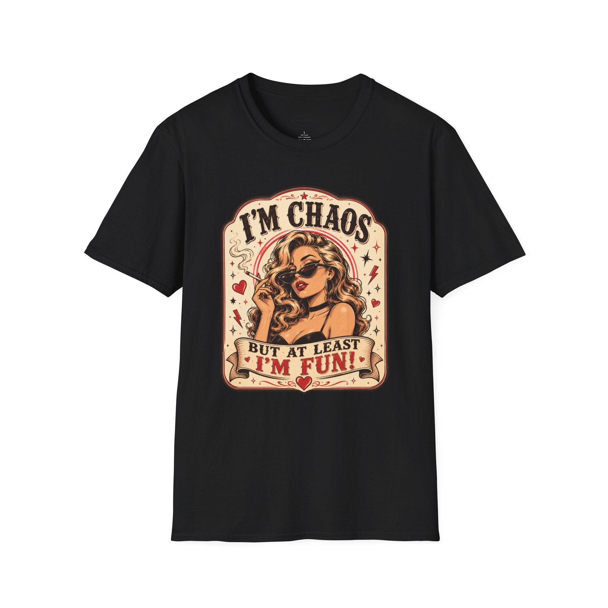 I'm Chaos but At Least I'm Fun T-Shirt Vintage Design
