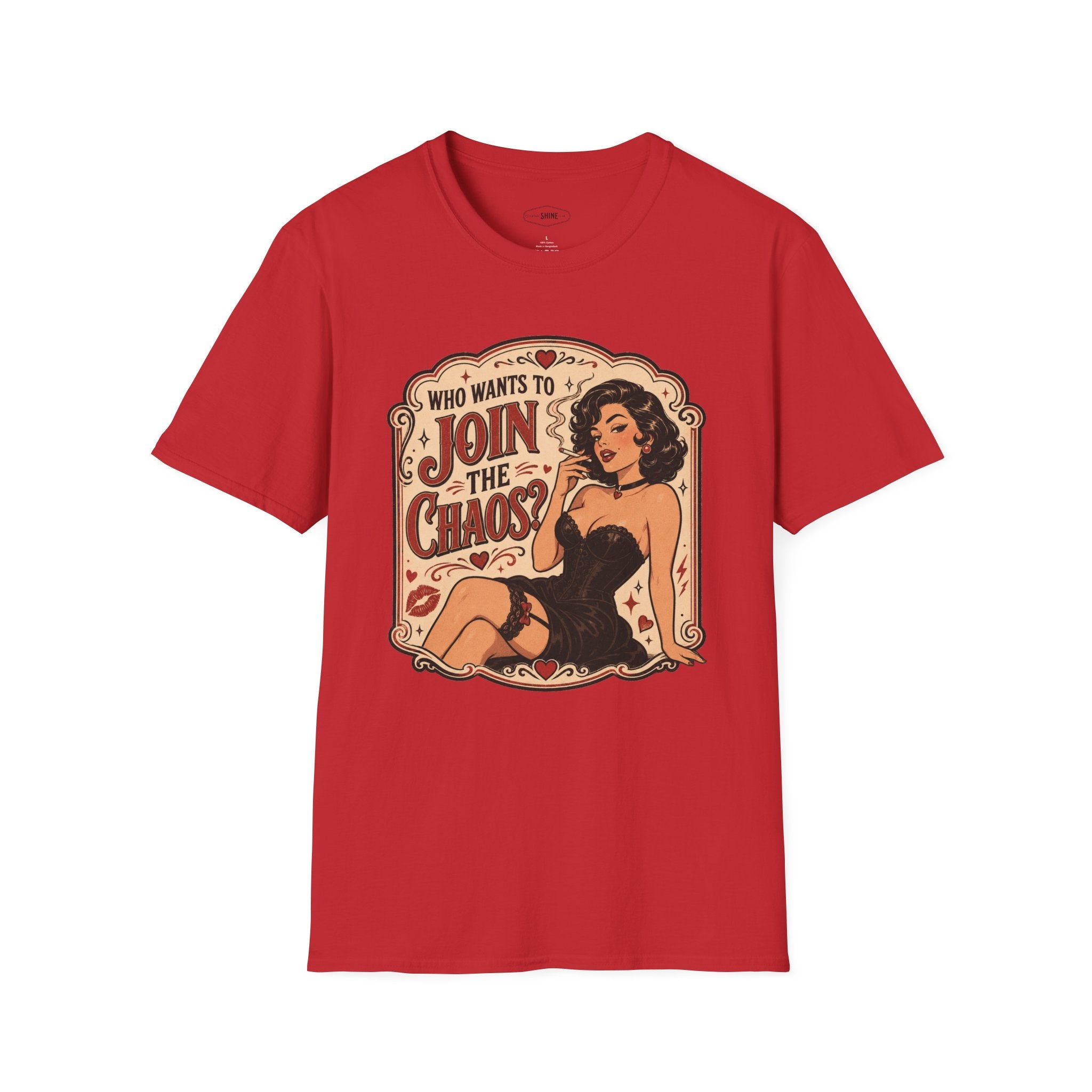 Who Wants to Join the Chaos T-Shirt Vintage Design