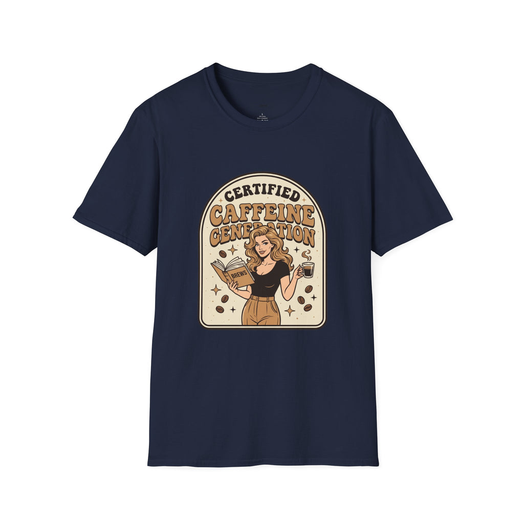Certified Caffeine Generation T-Shirt Vintage Design