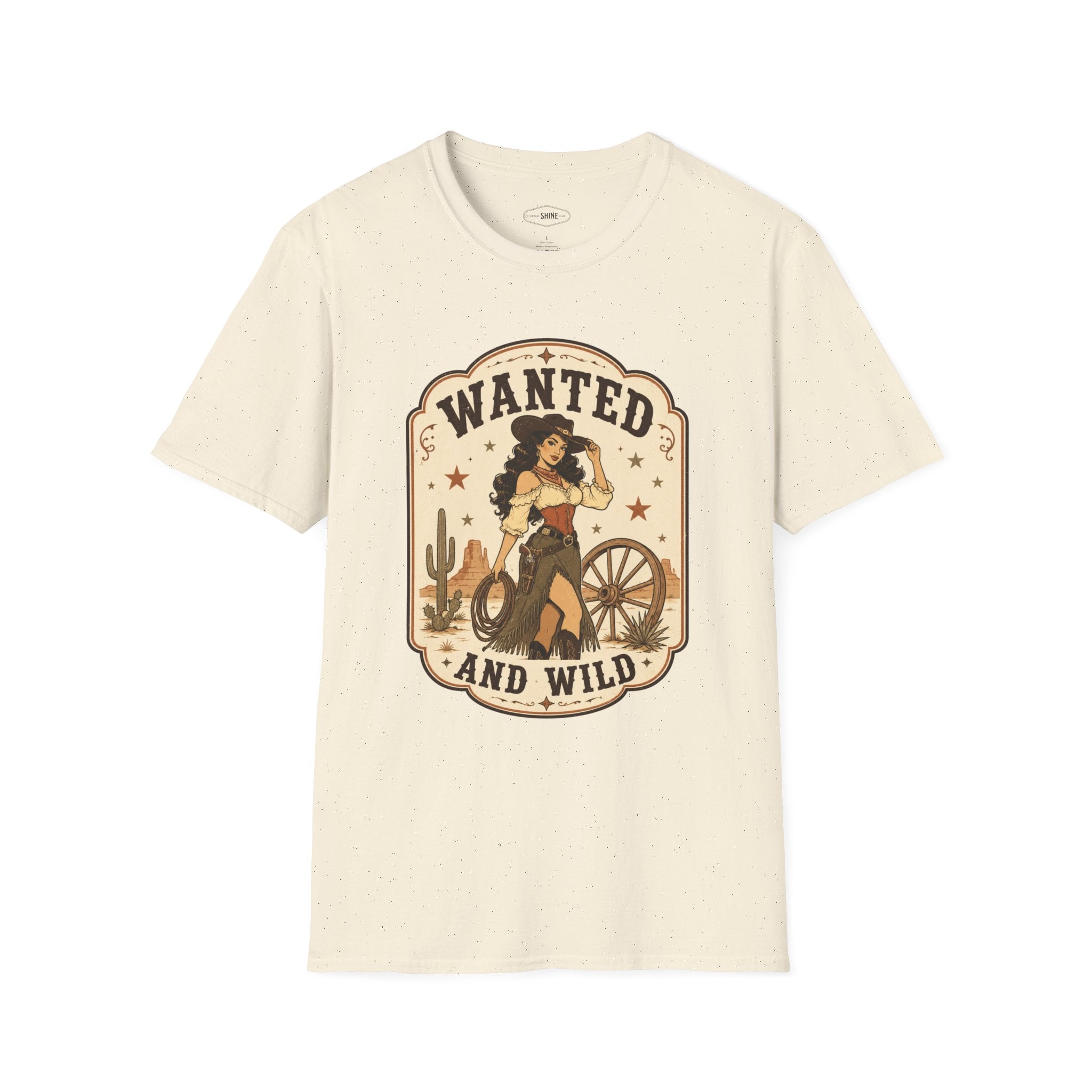 Wanted and Wild T-Shirt Vintage Design