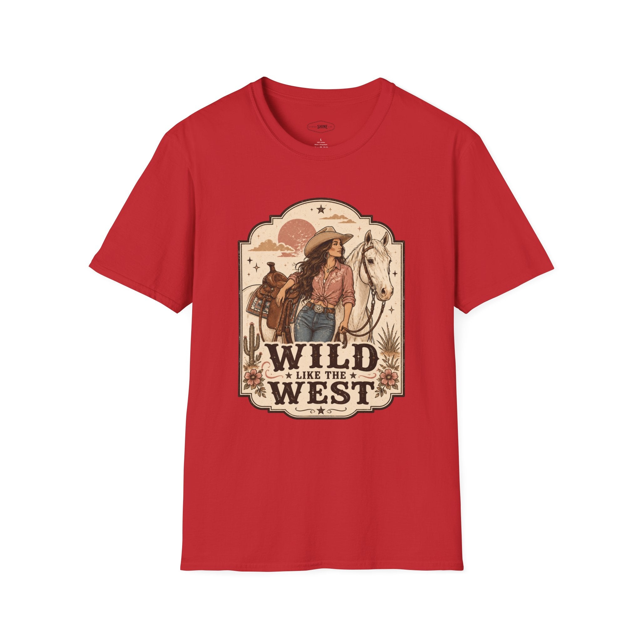 Wild Like the West T-Shirt Vintage Design