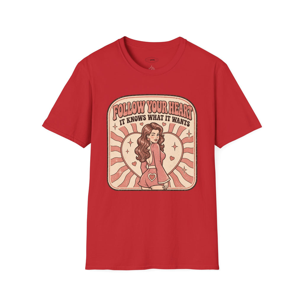 Follow Your Heart T-Shirt Vintage Design