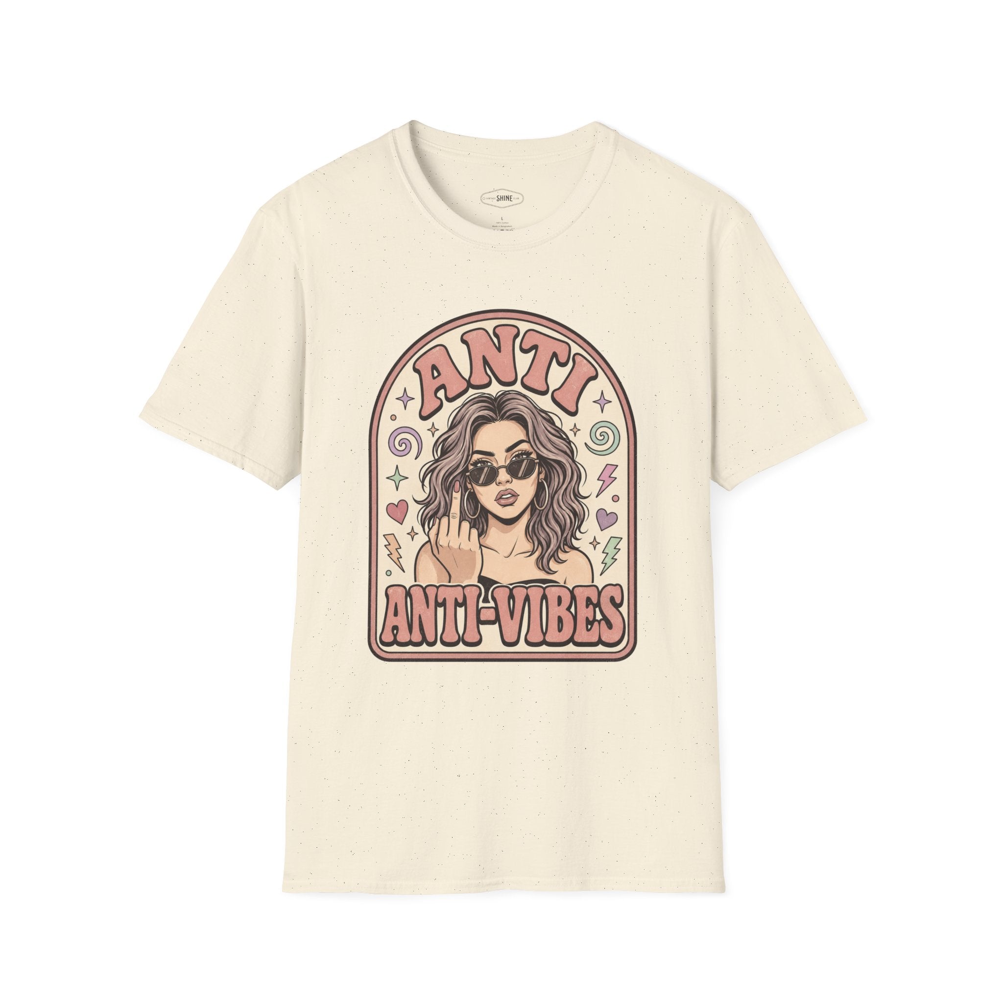 Anti Anti-Vibes T-Shirt Vintage Design
