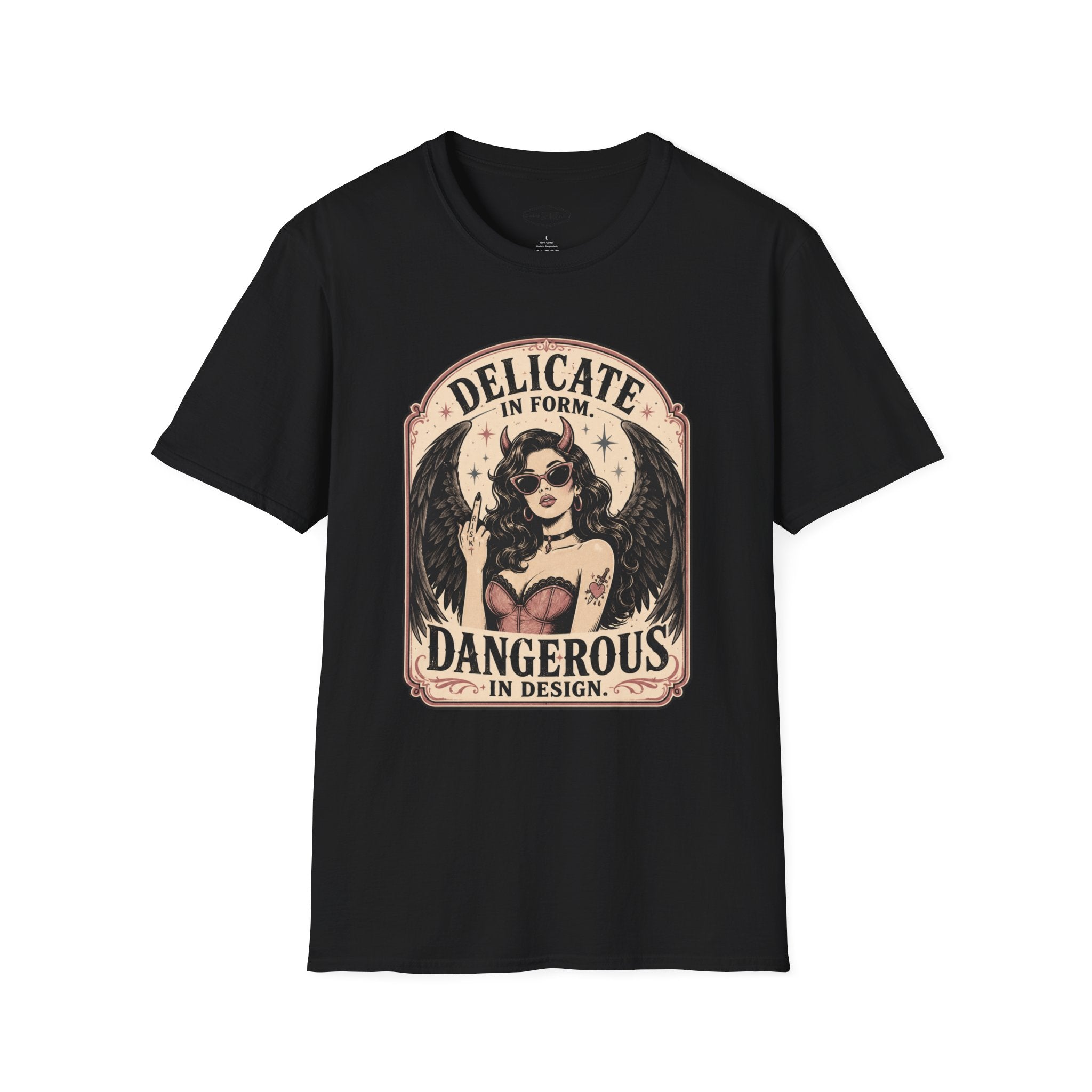 Delicate in Form, Dangerous in Design T-Shirt Vintage Design
