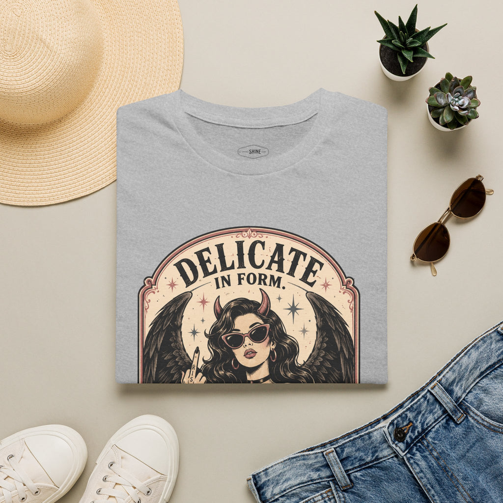 Delicate in Form, Dangerous in Design T-Shirt Vintage Design