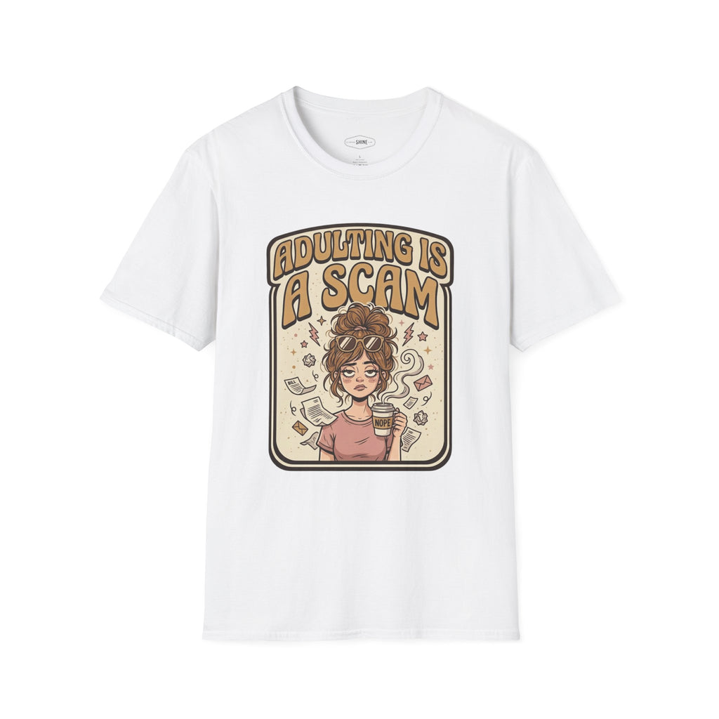 Adulting Is a Scam T-Shirt Vintage Design
