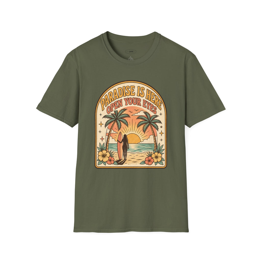 Paradise Is Here T-Shirt Vintage Design