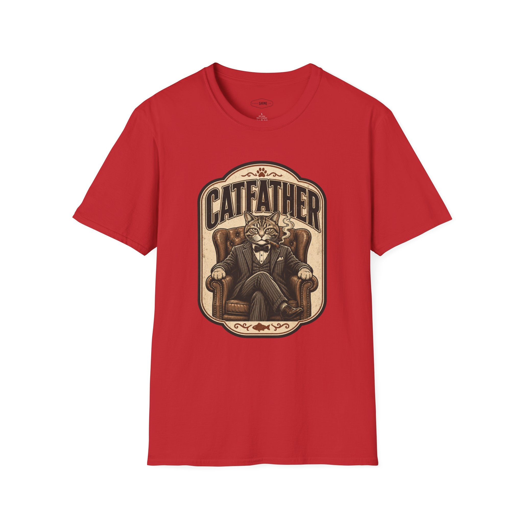 Catfather T-Shirt Vintage Design