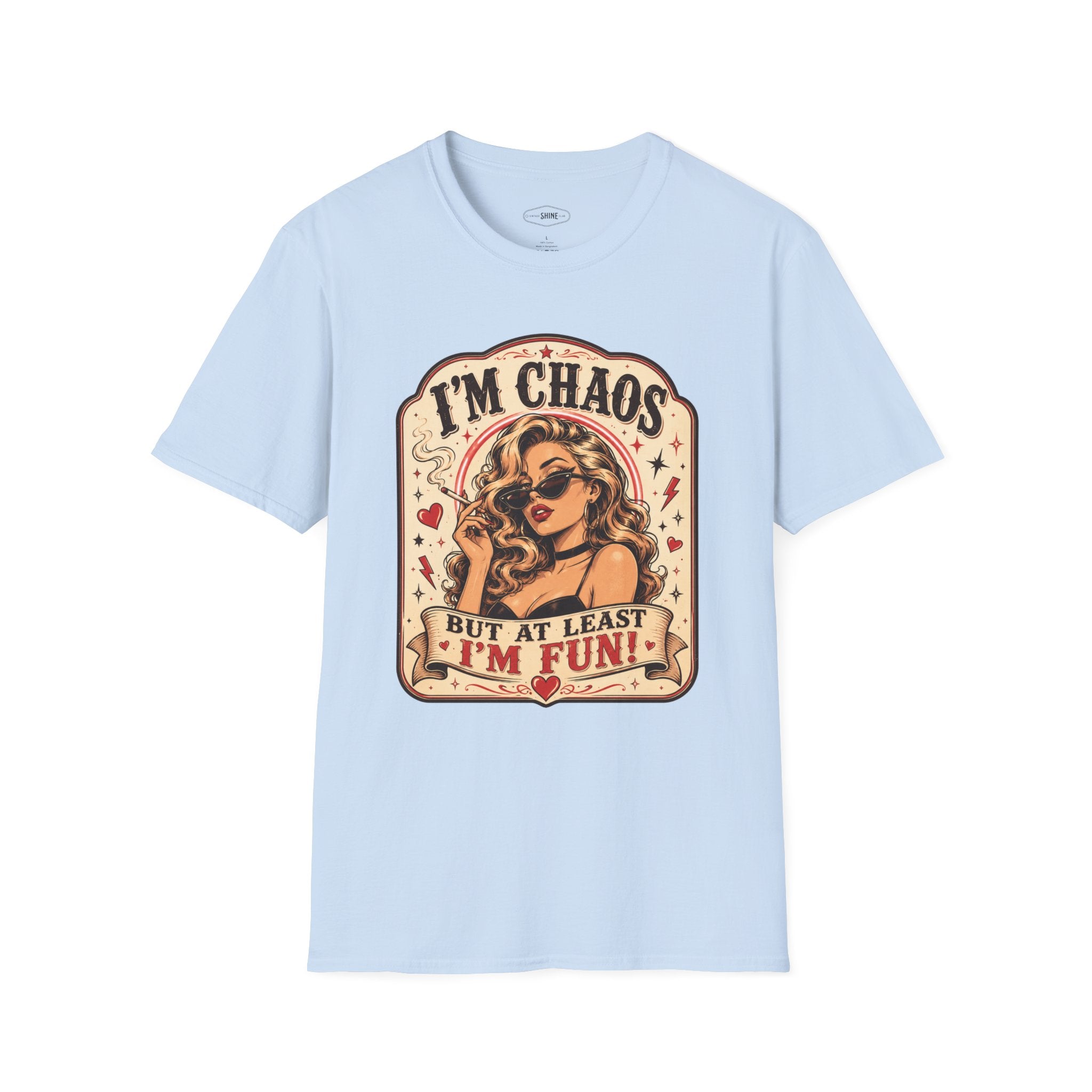 I'm Chaos but At Least I'm Fun T-Shirt Vintage Design