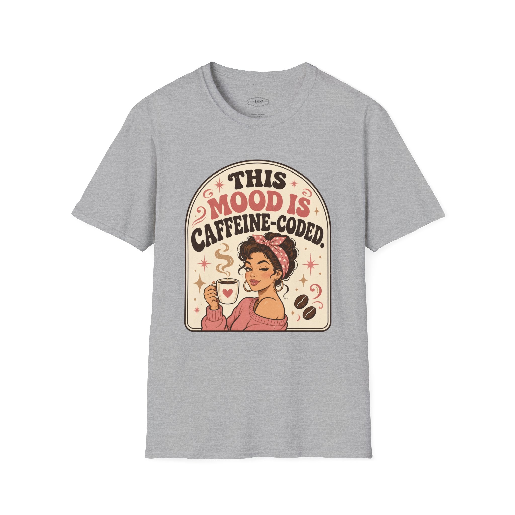 This Mood Is Caffeine-Coded T-Shirt Vintage Design