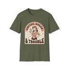Coffee, Sugar & Trouble T-Shirt Vintage Design