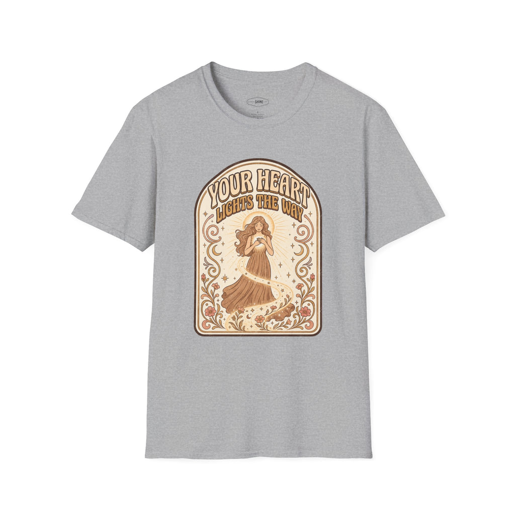 Your Heart Lights the Way T-Shirt Vintage Design